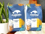 2 Manatee Caribbean Delight Medium Roast Whole Coffee Lb Bags Sanibel Fl. Fixed Price $59.77.
