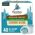 Caribou Blend Decaf Coffee K-cups, Medium Roast, 48 Count. Fixed Price $26.49.