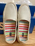 Sas San Antonio Shoe Sunny Slip Loafer Gold Leather Women Size 8.5. Fixed Price $38.95.