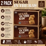 2-PACK Sugar The Raw Turbinado Cane Packets, 500 Ct. Coffee Office. Fixed Price $34.88.