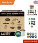 Bold Roast Coffee Collection 40CT K-cup Variety Pack For True Lovers. Fixed Price $54.99.