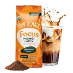 Organic Ground Coffee Dark Roast With Lion Mane & Chaga 12 Oz. Fixed Price $31.99.