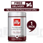 Illy Espresso Intenso Ground Coffee Tin Dark Roast 100% Arabica 250G. Fixed Price $24.99.