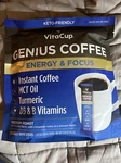 Vitacup Genius Instant Coffee Sticks, Medium Roast, 24 .w. Fixed Price $30.00.