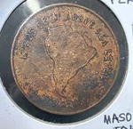 14208 Feet Above Sea Level Peru Masonic Bronze TOKEN-31MM. Fixed Price $26.95.