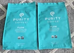 Purity Coffee Flow Original Medium Roast Whole Bean Organic Exp: 2/2027. Fixed Price $65.00.