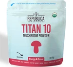 Organic Titan 10 Mushroom Extract Powder Lion's Mane Kosher La Republica. Fixed Price $26.99.