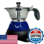 Bene Casa Blue Portable Electric Espresso Maker/cafetera 1-3 Cups/shots. Fixed Price $58.66.