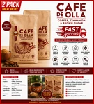 2PACK - Cafe De Olla Cinnamon Brown Sugar Spiced Mexican Dark Roast Coffee 2.5LB. Fixed Price $67.99.