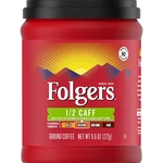 Folgers Ground Coffee Half (1/2 Caff) Medium, 9.6 Oz. Fixed Price $16.29.