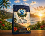 Extra Fancy Hawaiian Kona Coffee Beans Dark Roasted 7 - 1 Pound Bags. Fixed Price $154.95.