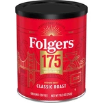 Folgers Classic Medium Roast Ground Coffee 10.3 Oz 175TH Anniversary Metal Can. Fixed Price $28.99.
