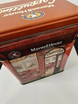 Vtg Maxwell House Cafe Cappuccino Advertising Collectible Tin Winter 1997. Fixed Price $5.00.