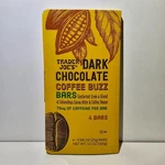 Trader Joes Dark Chocolate Coffee Buzz Bars - 70MG Caffeine 3.5 Oz. Fixed Price $11.99.