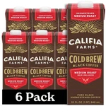 Califia Farms Cold Brew Coffee Pure Black 32 Oz Pack 6 Vegan. Fixed Price $41.31.