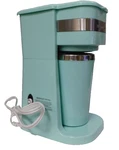 Elite Gourmet EHC113M Personal Coffee Maker Single Serve, Mint, Travel Mug. Fixed Price $24.95.