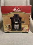 New Melitta 4 Cup Cafe Cappuccino Espresso Machine Maker Coffee MEX1B Frother. Fixed Price $64.99.