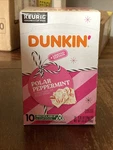 Dunkin Polar Peppermint 10 Keurig K-cups Limited Edition Coffee. Fixed Price $12.29.