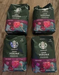 Verona Ground Coffee Dark Roast 7LBS Starbucks Caffe 28OZ X 4 Bags Lot. Fixed Price $49.99.