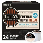 Tully's Coffee French Decaf, Keurig K-cup Pods, Dark Roast, 24 Count. Fixed Price $14.83.