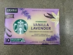 Starbucks Vanilla Lavender 10 K-cup Coffee Pods Exp 06-2026. Fixed Price $10.89.