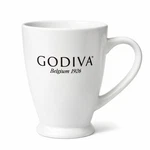 Godiva Belgium 1926 White Cafe Style Coffee Mug Cup Chocolate Brand Luxury. Fixed Price $13.99.