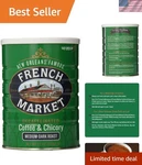 Decaffeinated Coffee & Chicory 12OZ Medium-dark Roast Ground. Fixed Price $19.79.