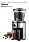 Coffee Grinder Electric, Conical Burr Bean With 30 Black. Fixed Price $35.00.