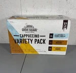 Grove Square Cappuccino Pods Variety Pack 72 Count Hazelnut Caramel French Vanil. Fixed Price $39.99.