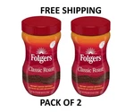 Folgers Classic Roast Instant Coffee, 8-OUNCE Jar 2 Pack. Fixed Price $14.56.