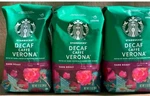 (lot 3) Bags Starbucks Decaf Caffe Verona Ground Coffee 12.OZ Each. Fixed Price $36.00.