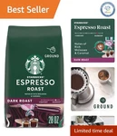 Indulge Starbucks 28 Oz Dark Roast Espresso Ground Coffee - Rich & Smooth. Fixed Price $44.60.
