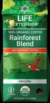 Rainforest Blend Ground 100% Organic Coffee 12 Oz. Fixed Price $22.00.
