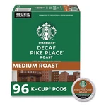 Starbucks Pike Place Decaf Coffee K-cups, 96/CARTON. Fixed Price $116.26.