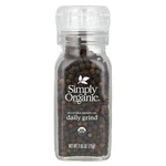 Simply Organic Daily Grind Black Peppercorn 2 65 Oz 75 Kosher,. Fixed Price $10.24.