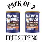 (2PACK) Maxwell House 100% Colombian Ground Coffee, 9.9 Oz Canister. Fixed Price $10.50.