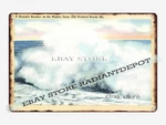 Tin Sign 1930S-40S Majestic Breaker Mighty Deep Old Orchard Beach Maine. Fixed Price $17.95.