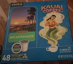 Kauai Coffee Decaffeinated Medium Roast Hawaiian Pods Keurig 48 Count. Fixed Price $31.00.