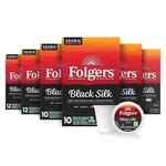 Folgers Black Silk Coffee, Dark Roast, Keurig K-cup Pods 10 Count Box (pack 6. Fixed Price $28.00.