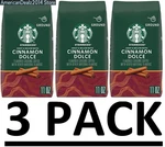 Pack - Starbucks Cinnamon Dolce Ground Coffee 11 (total 33 Oz) Fresh. Fixed Price $49.34.