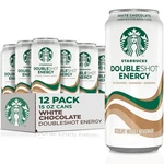 Starbucks Doubleshot Energy Coffee Drink, White Chocolate, Pack 12 15 Fl Oz.. Fixed Price $27.99.