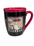 Italian Fat Restaurant Chef Carrying Tray Coffee Mug 16 Oz Red/black/white. Fixed Price $12.54.