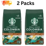 Starbucks Single-origin Colombia, Ground Coffee, Medium Roast 12 Oz Packs. Fixed Price $21.99.