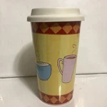 Gibson Everyday Stoneware 16OZ Travel Coffee Mug Cup Tumbler With Lid. Fixed Price $13.00.