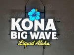 Kona Big Wave Beer Hawaii Aloha 24" Vivid Led Neon Sign Light Lamp Dimmer Vl. Fixed Price $189.99.