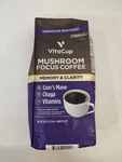 Vitacup Mushroom Focus Coffee 16 Oz. Ground W/ Lion's Mane Chaga Vitamins 5/2026. Fixed Price $32.99.