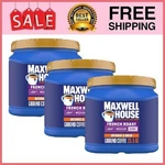 3 Cans Maxwell House French Roast Dark Ground Coffee, 25.6 Oz. Fixed Price $42.74.