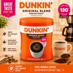 Dunkin' Donuts Original Blend Ground Coffee, Medium Roast, 45 Oz.. Fixed Price $46.95.
