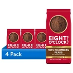 4 Pack Eight O'clock Coffee Medium Roast Ground 100% Colombian Peaks 30OZ. Fixed Price $60.12.