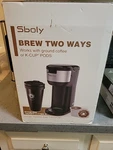 Sboly Brew Two Ways SYCM-006 Single Serve K Cup Coffee & With Ground. Fixed Price $35.50.